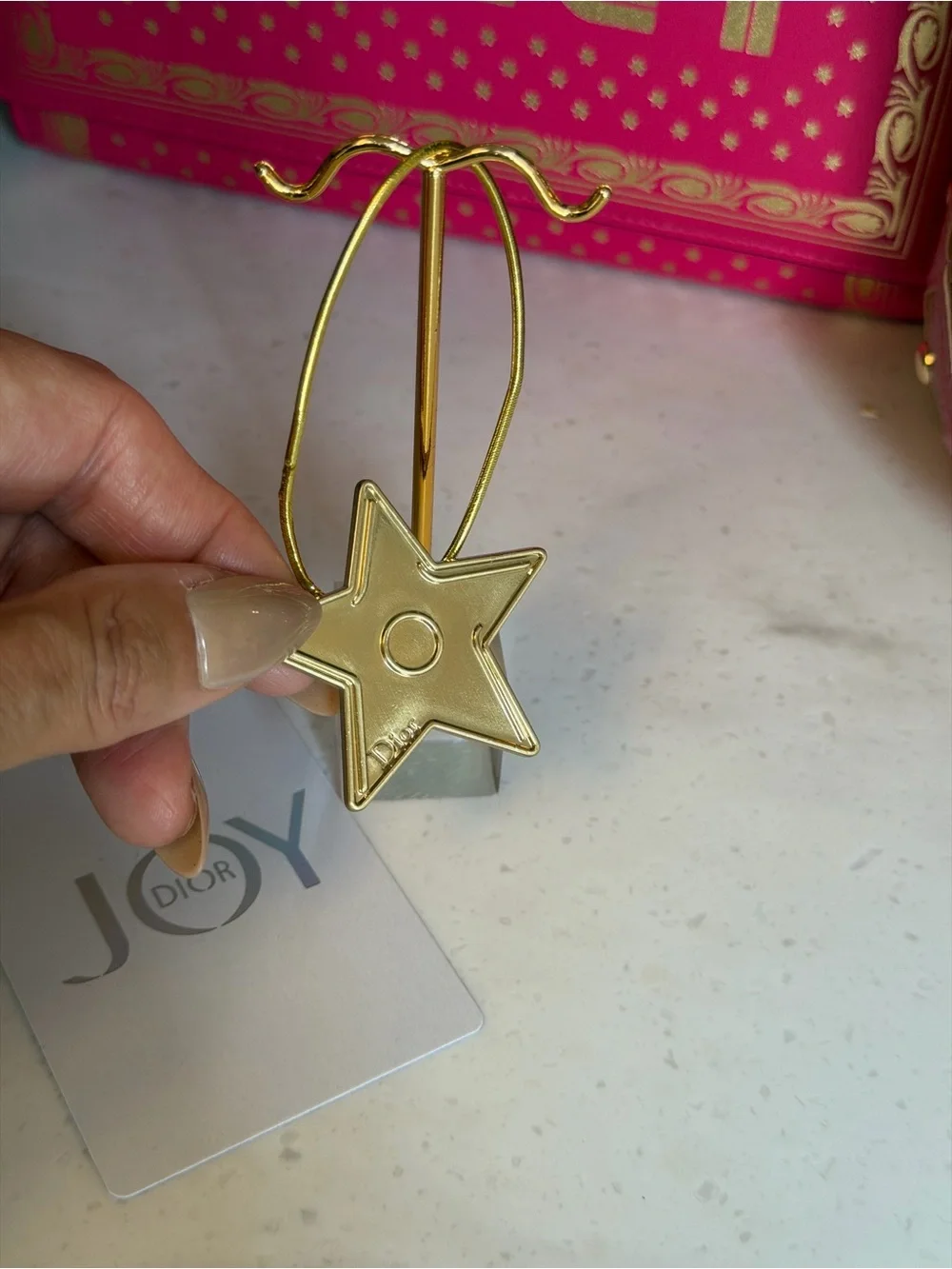 Dior GWP Gold Star Elastic ponytail holder